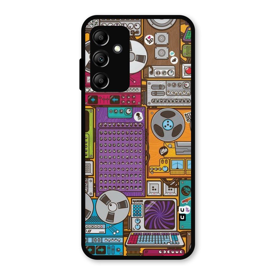 Music Decks Metal Back Case for Galaxy A14 5G