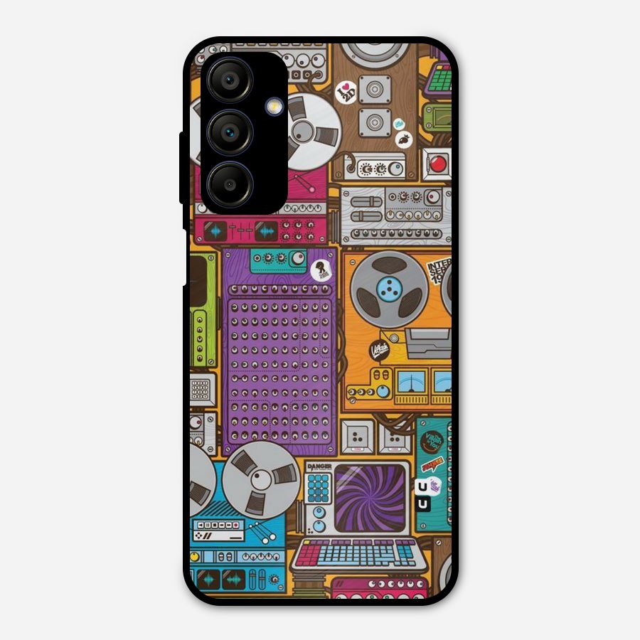Music Decks Metal Back Case for Galaxy A15 5G