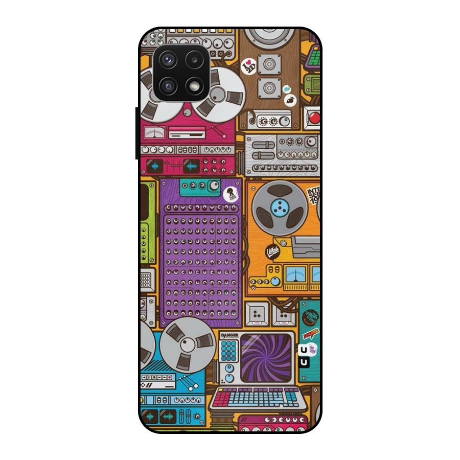 Music Decks Metal Back Case for Galaxy A22 5G