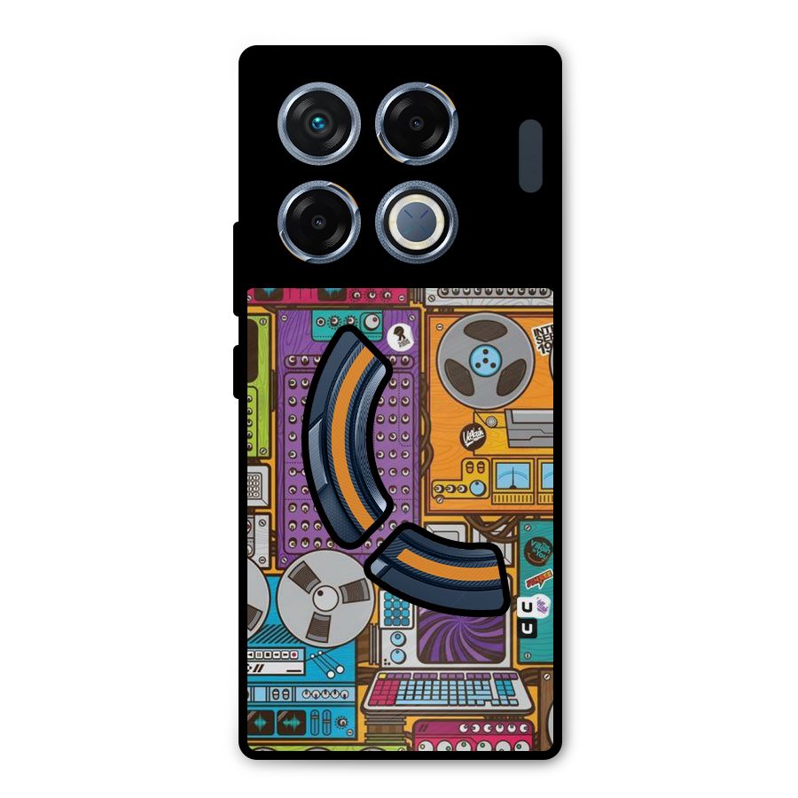 Music Decks Metal Back Case for Infinix GT 20 Pro