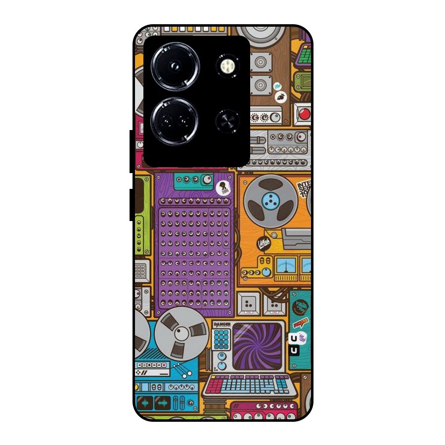 Music Decks Metal Back Case for Infinix Note 30 5G