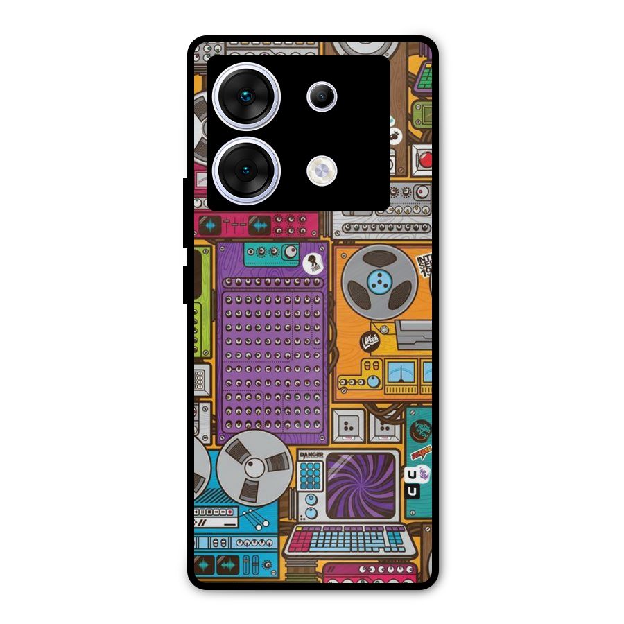Music Decks Metal Back Case for Infinix Zero 30 5G