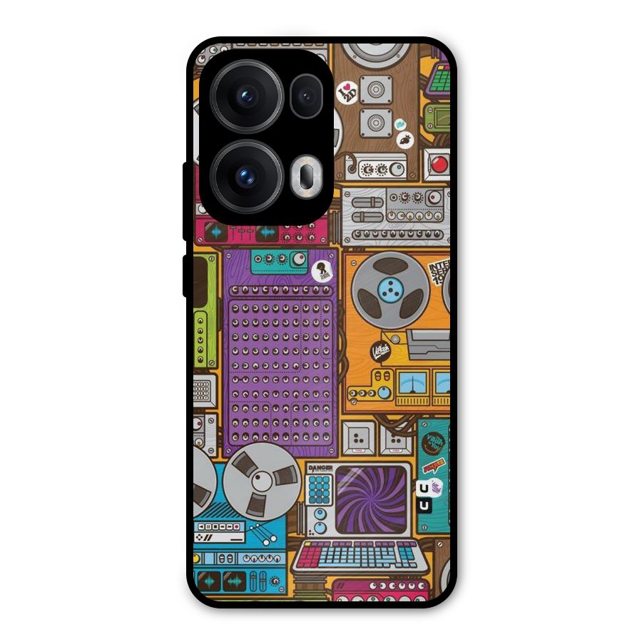 Music Decks Metal Back Case for Oppo Reno13 Pro