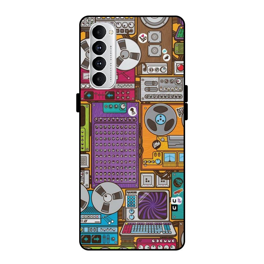 Music Decks Metal Back Case for Oppo Reno4 Pro