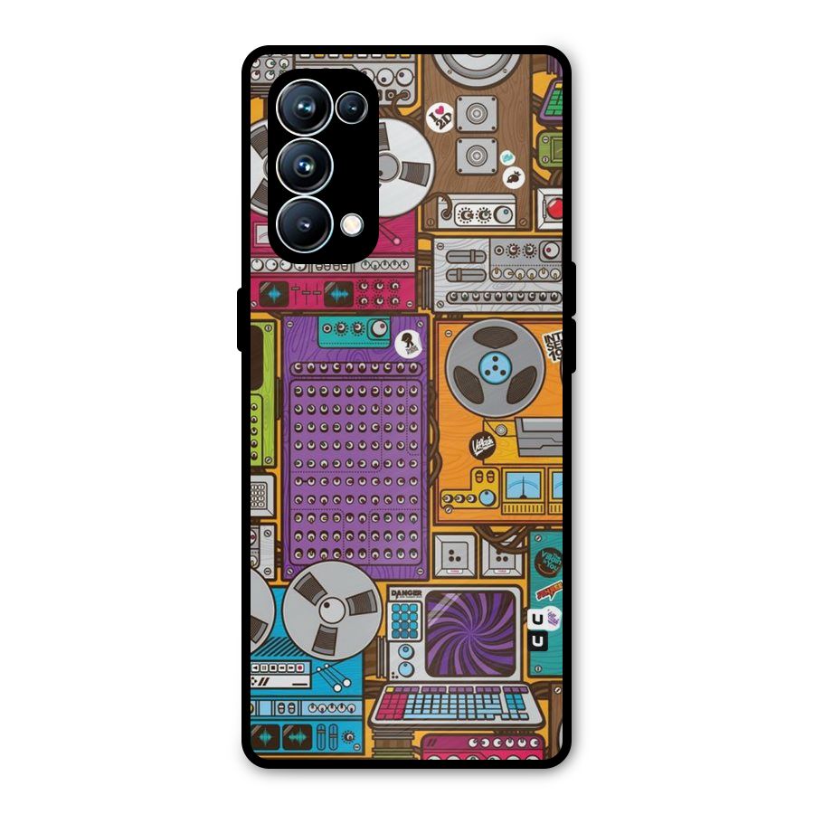 Music Decks Metal Back Case for Oppo Reno5 Pro 5G
