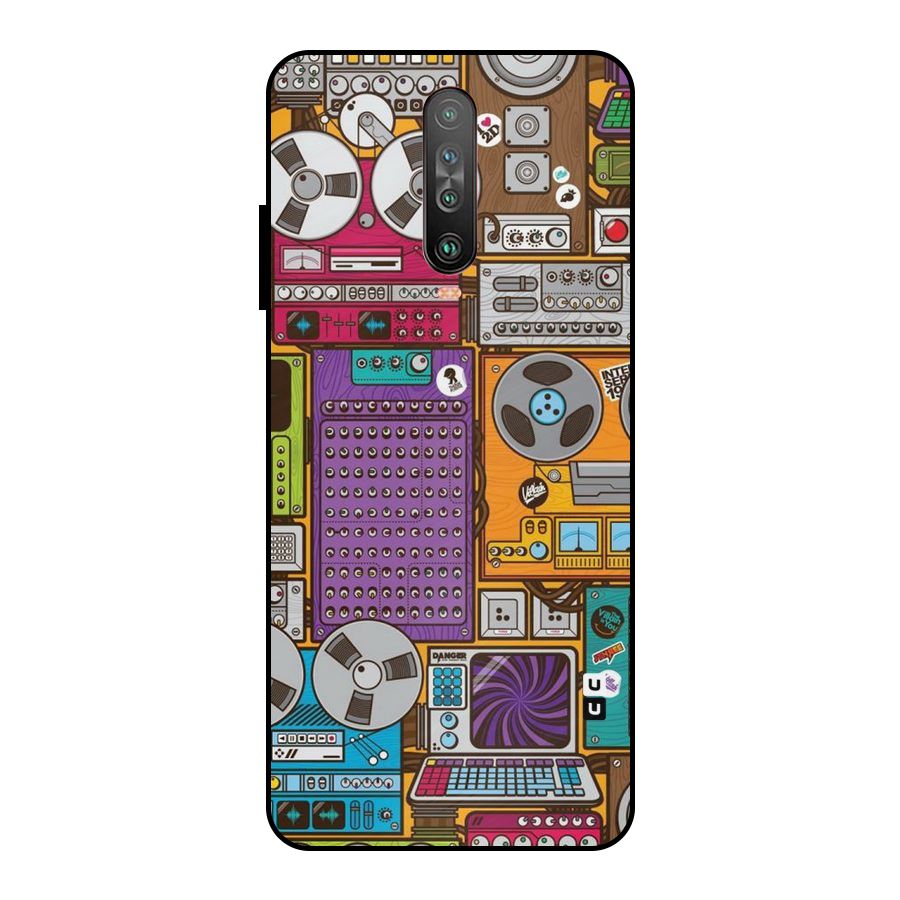 Music Decks Metal Back Case for Poco X2