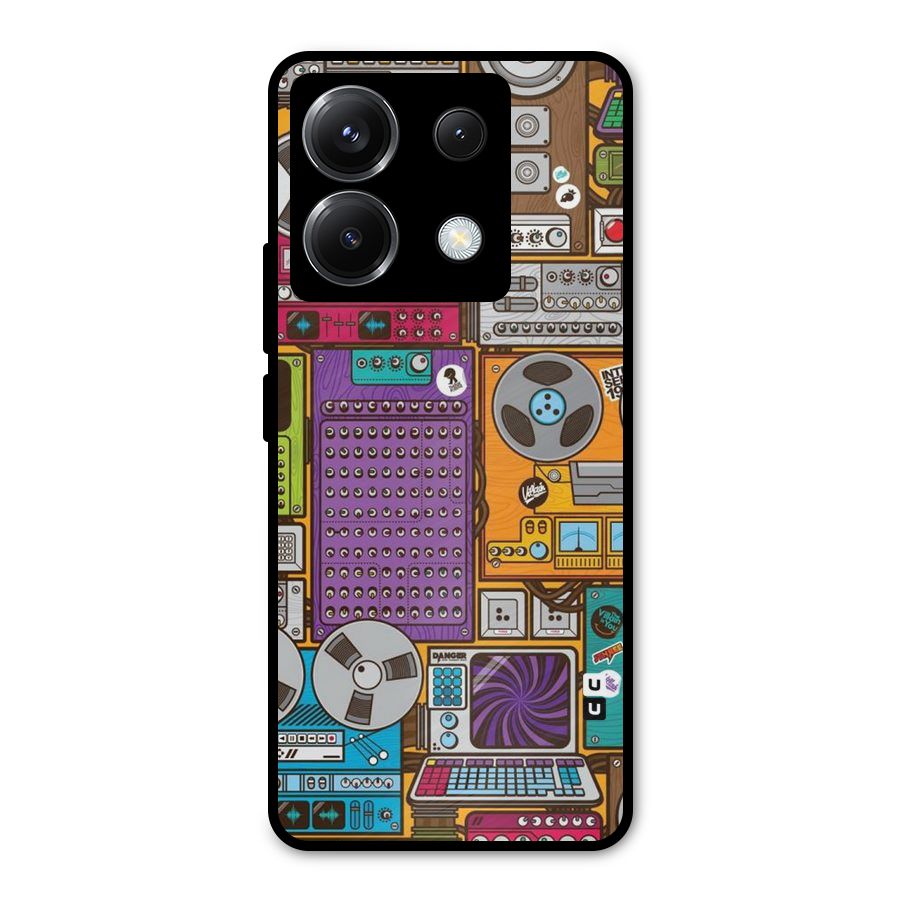 Music Decks Metal Back Case for Poco X6
