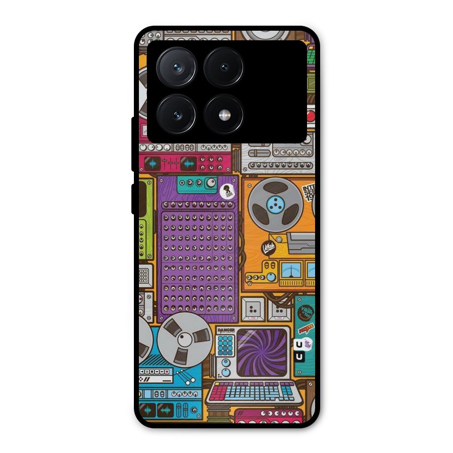 Music Decks Metal Back Case for Poco X6 Pro