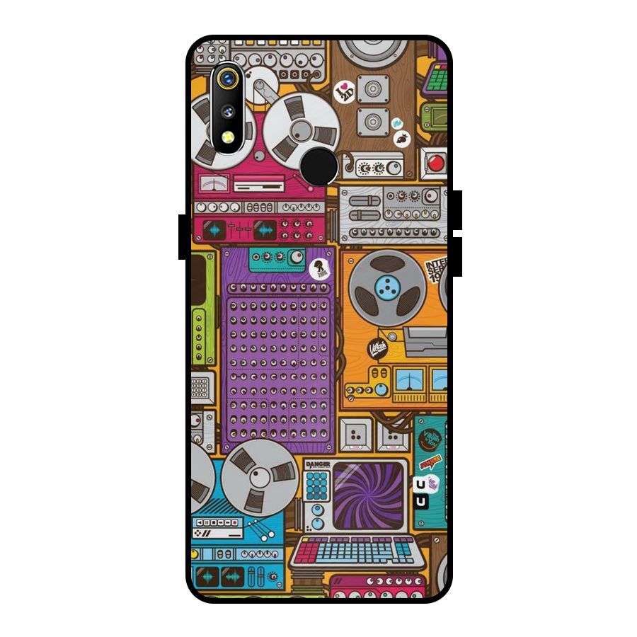 Music Decks Metal Back Case for Realme 3i