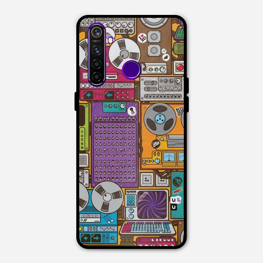 Music Decks Metal Back Case for Realme 5 Pro