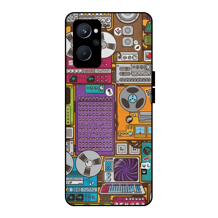 Music Decks Metal Back Case for Realme 9i 5G