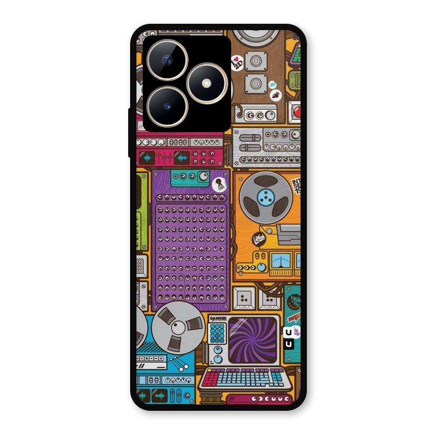 Music Decks Metal Back Case for Realme C53