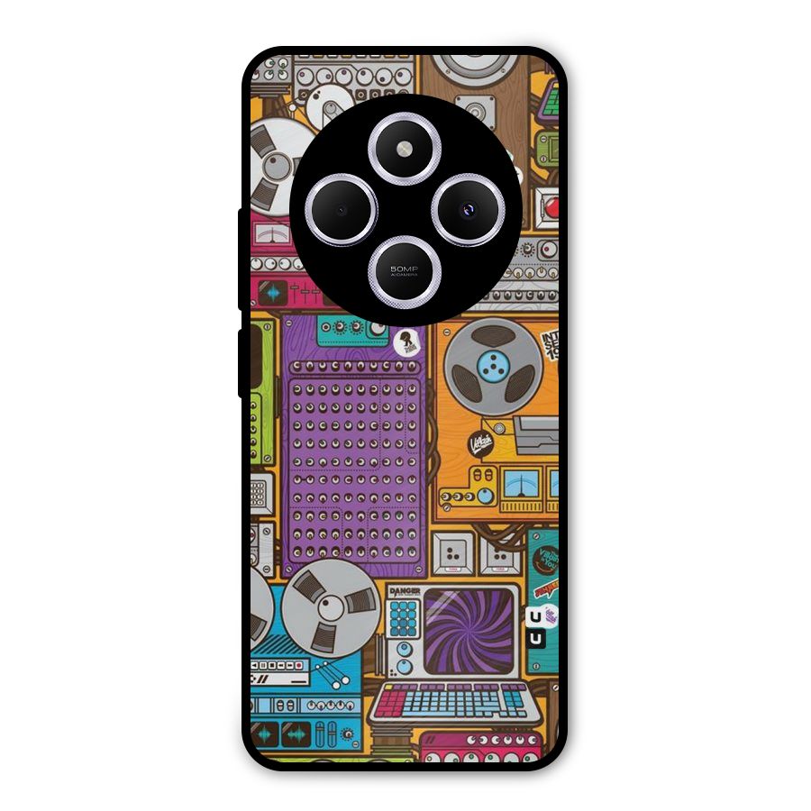 Music Decks Metal Back Case for Redmi 14C