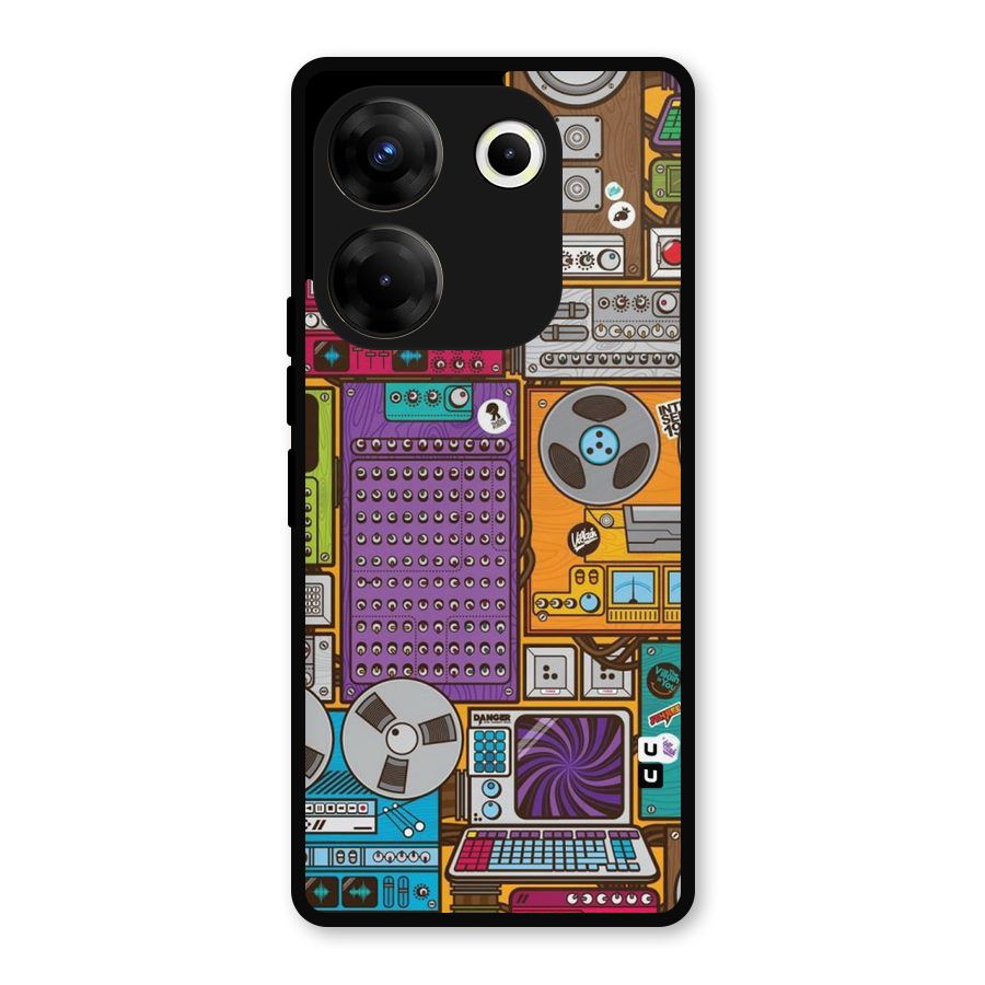 Music Decks Metal Back Case for Tecno Camon 20