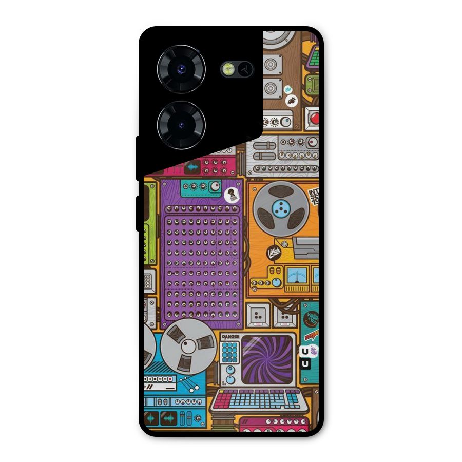 Music Decks Metal Back Case for Tecno Pova 5 Pro 5G