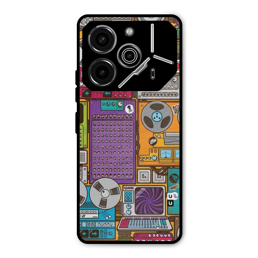 Music Decks Metal Back Case for Tecno Pova 6 Pro