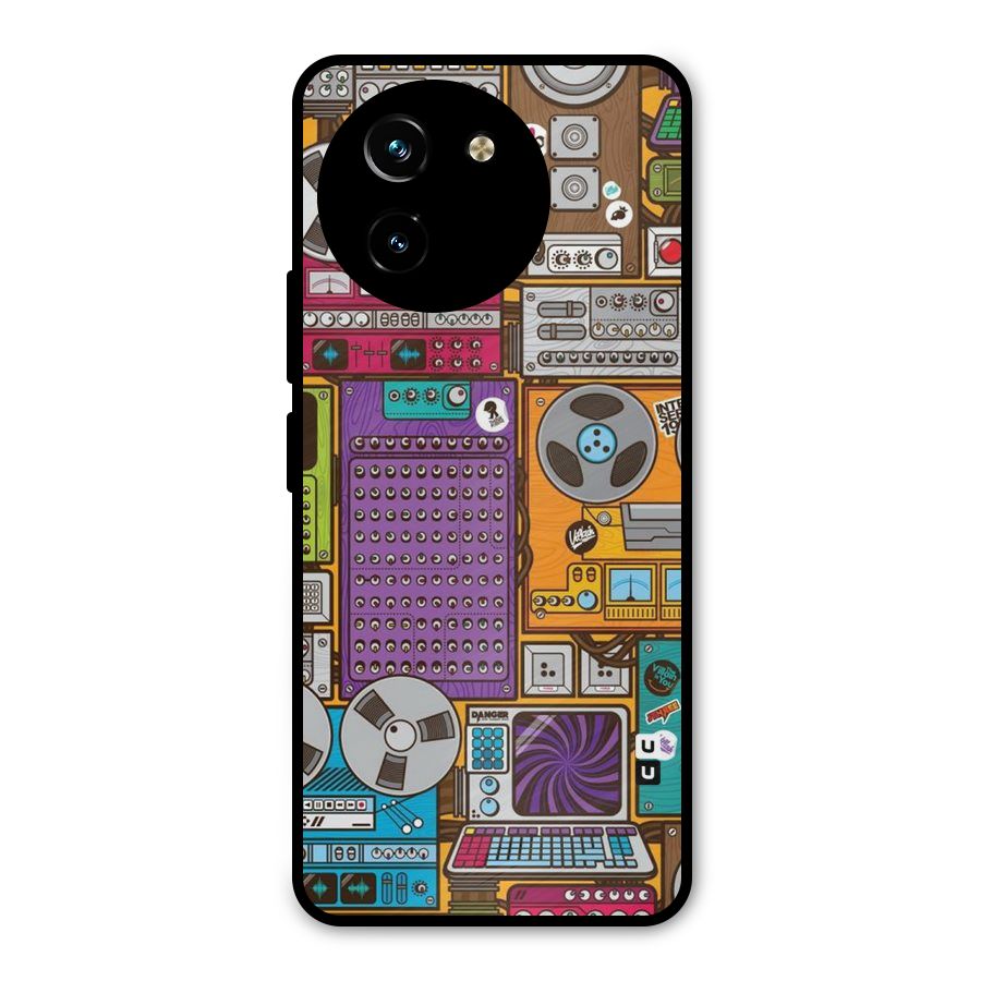 Music Decks Metal Back Case for Vivo T3x