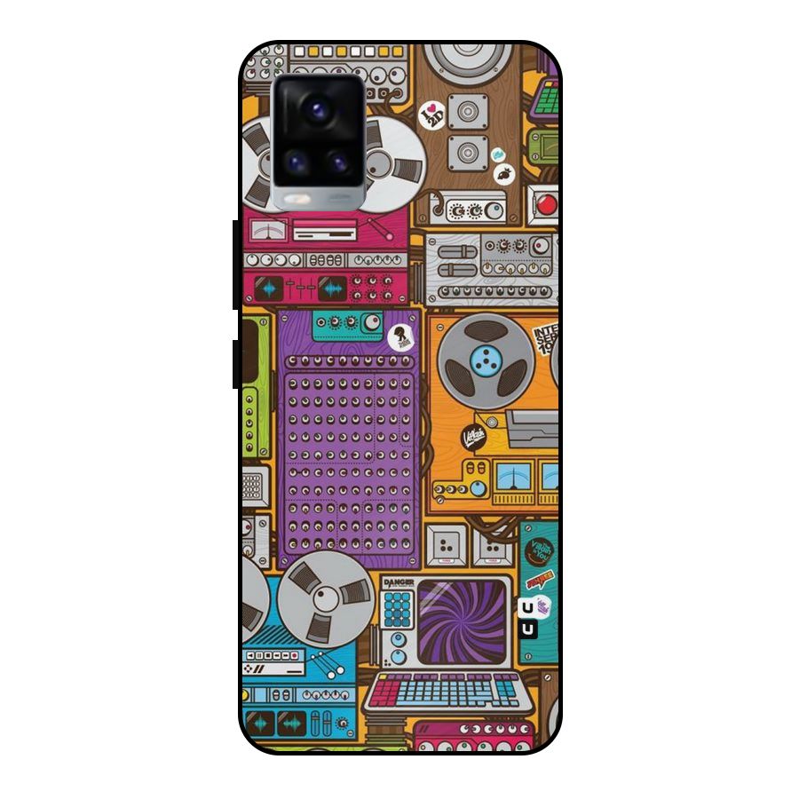 Music Decks Metal Back Case for Vivo V20 2021