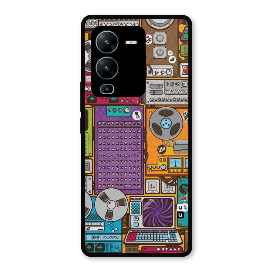 Music Decks Metal Back Case for Vivo V25 Pro