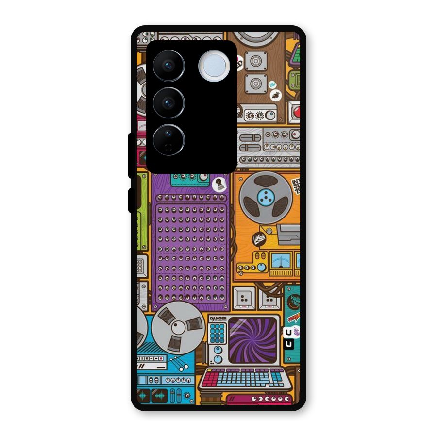 Music Decks Metal Back Case for Vivo V27