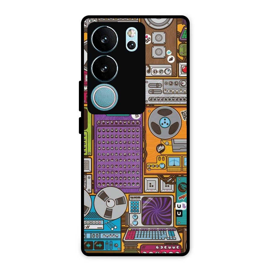 Music Decks Metal Back Case for Vivo V29 Pro