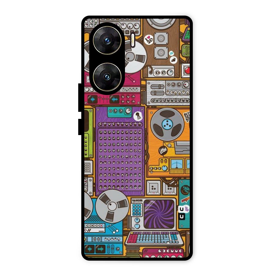 Music Decks Metal Back Case for Vivo V29e