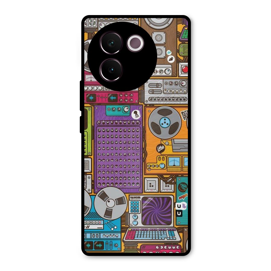 Music Decks Metal Back Case for Vivo V30e