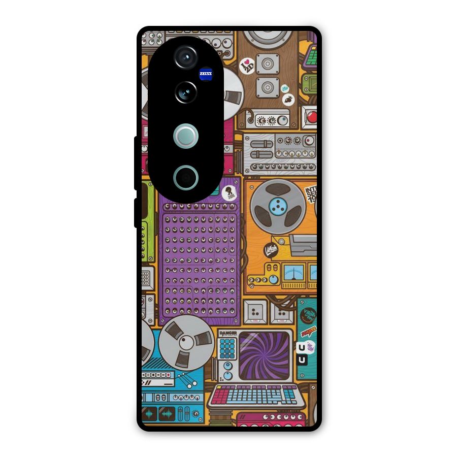 Music Decks Metal Back Case for Vivo V40