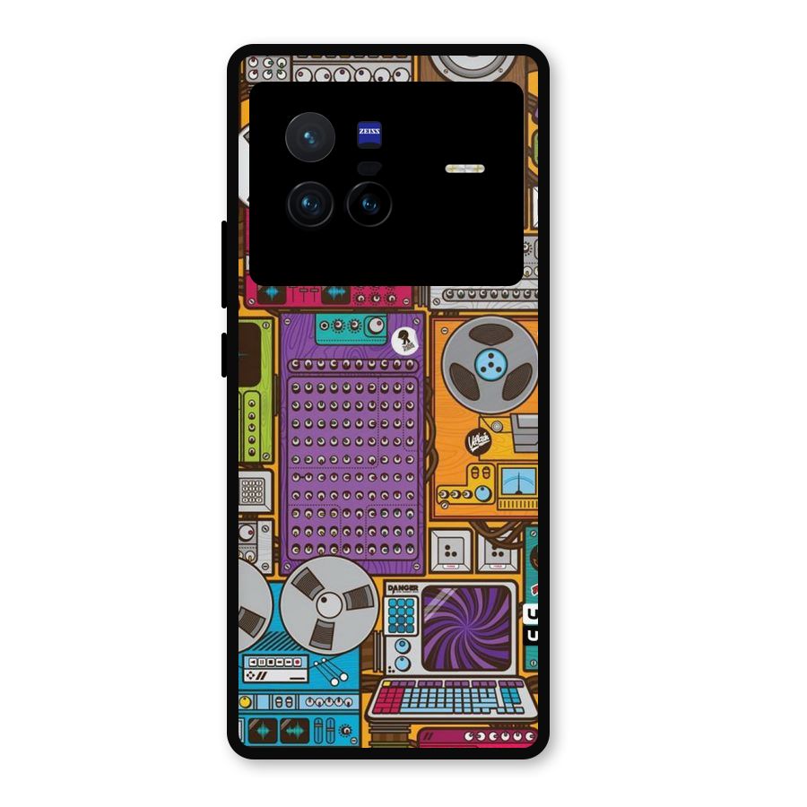 Music Decks Metal Back Case for Vivo X80