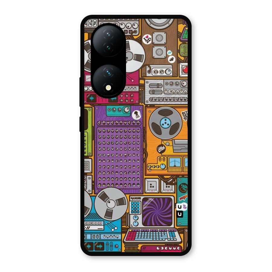 Music Decks Metal Back Case for Vivo Y100a