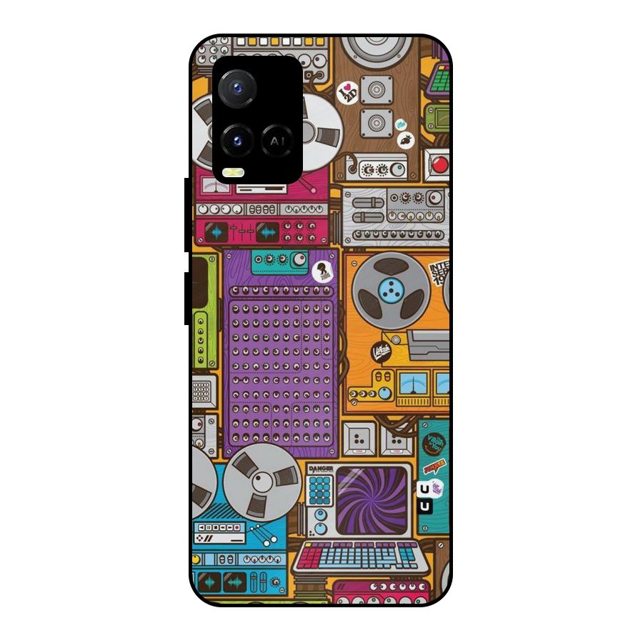 Music Decks Metal Back Case for Vivo Y21A