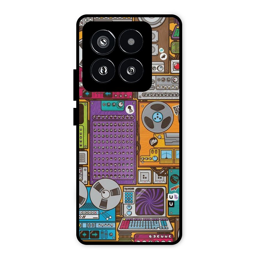Music Decks Metal Back Case for Xiaomi 14 Pro