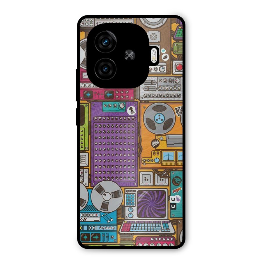 Music Decks Metal Back Case for iQOO Z9 Turbo