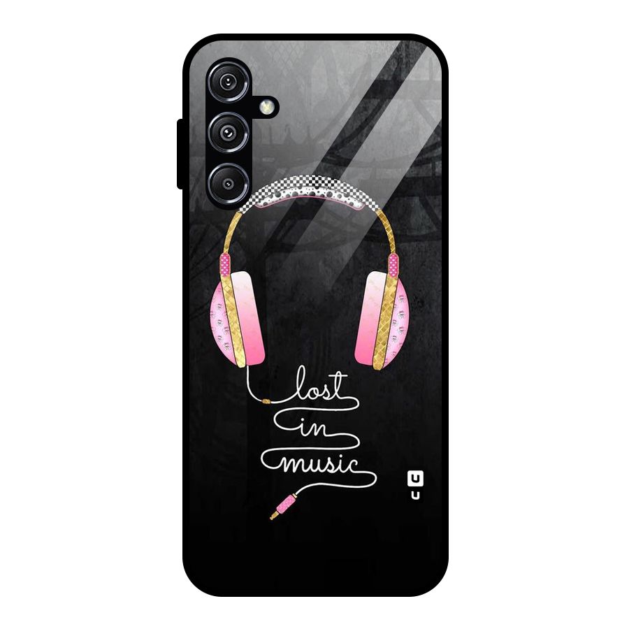Music Lost Glass Back Case for Galaxy M34 5G