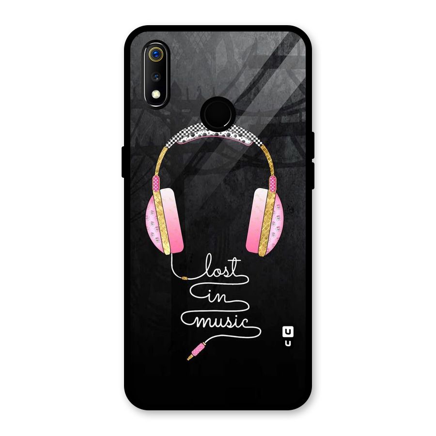Music Lost Glass Back Case for Realme 3i