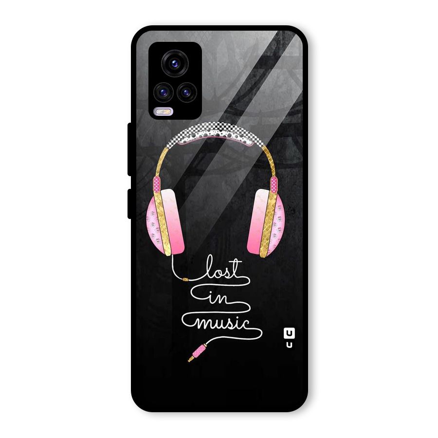 Music Lost Glass Back Case for Vivo V20 2021