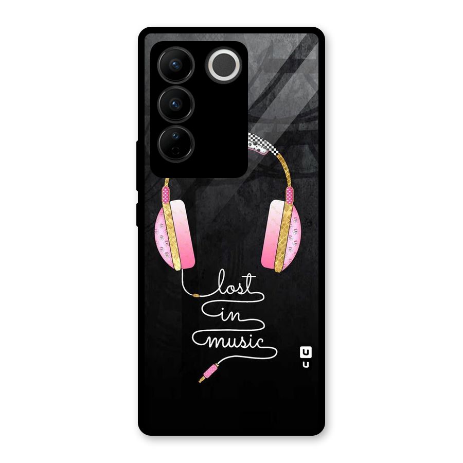 Music Lost Glass Back Case for Vivo V27 Pro