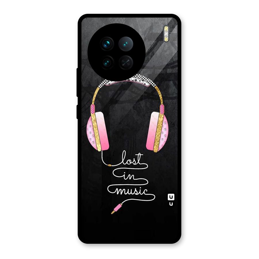 Music Lost Glass Back Case for Vivo X90