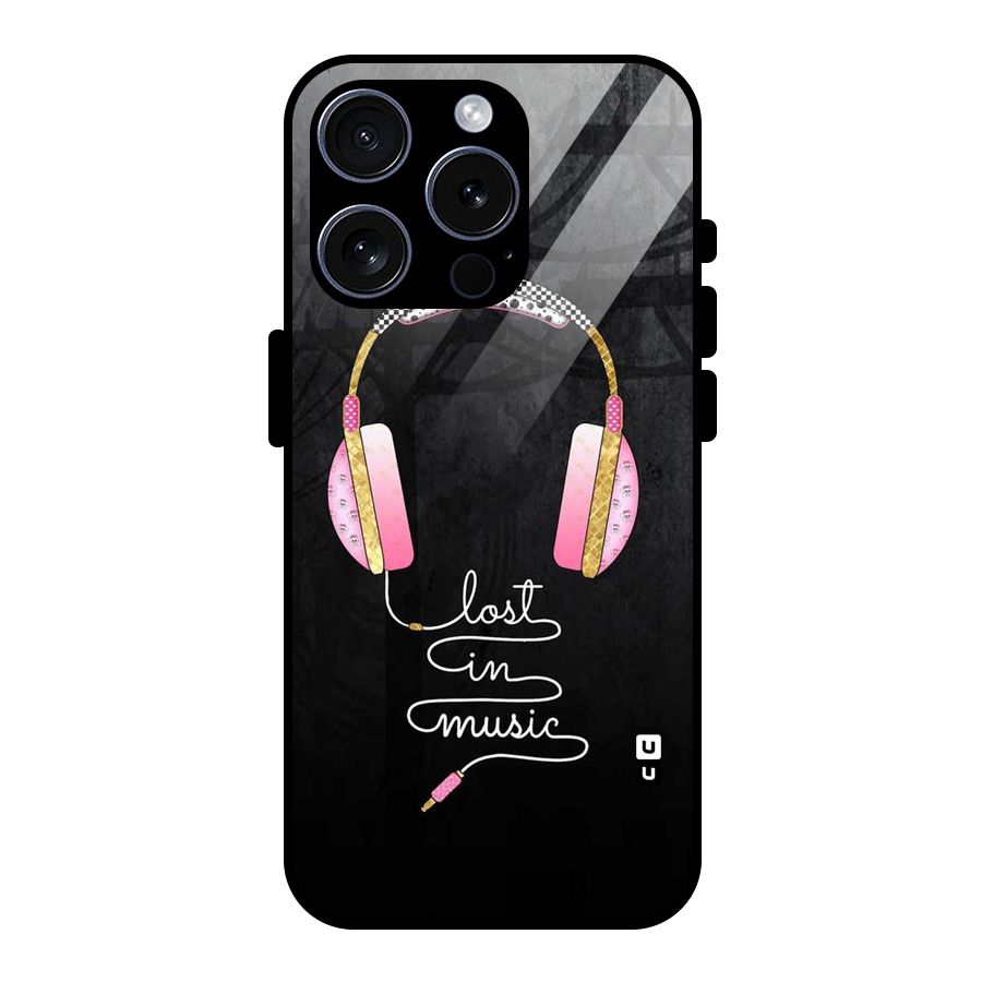 Music Lost Glass Back Case for iPhone 15 Pro