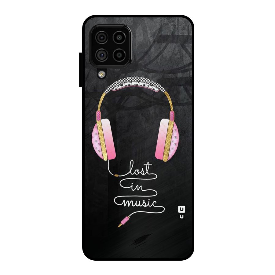 Music Lost Metal Back Case for Galaxy A22 4G