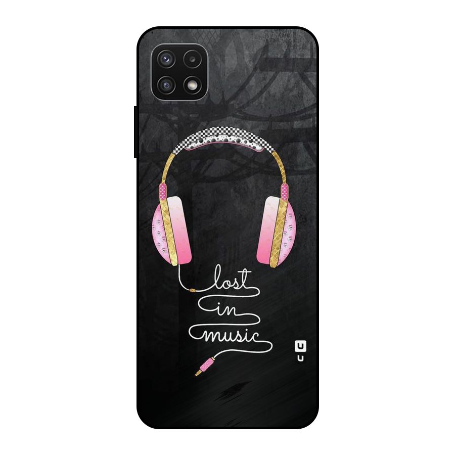 Music Lost Metal Back Case for Galaxy A22 5G