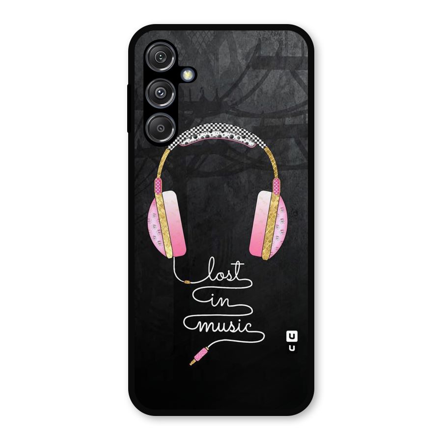 Music Lost Metal Back Case for Galaxy M34 5G