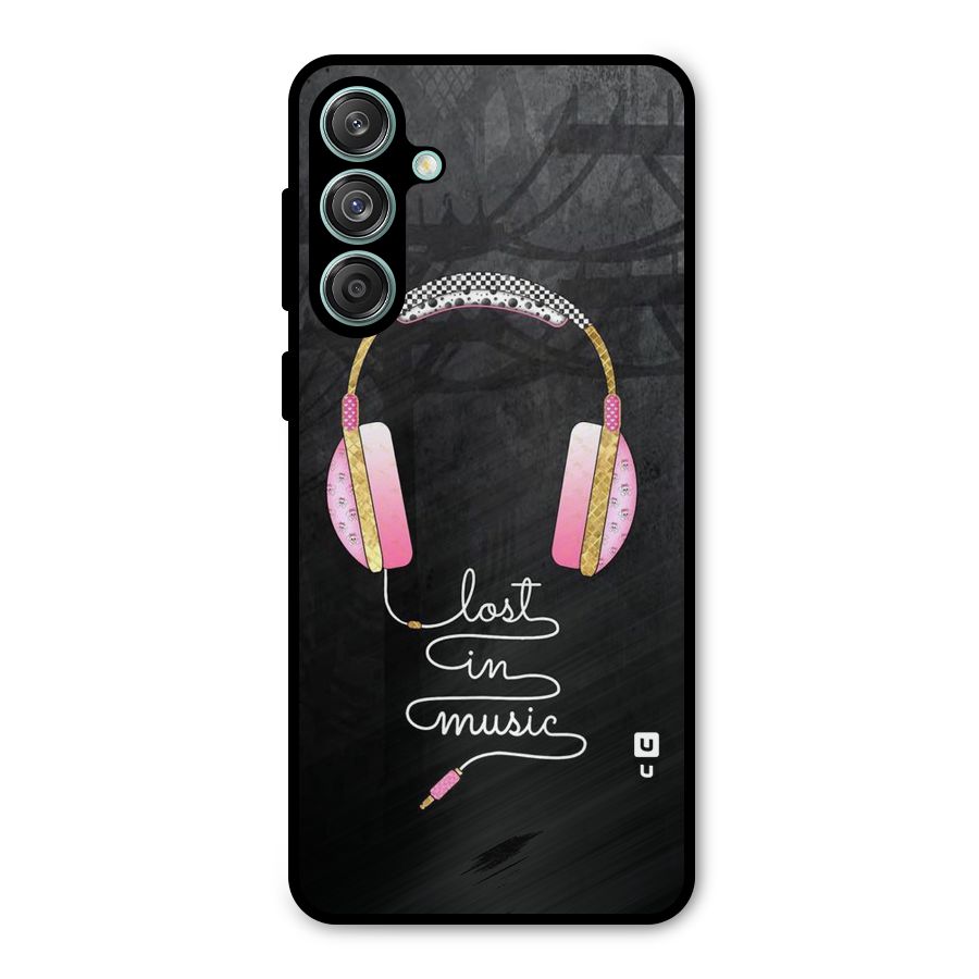 Music Lost Metal Back Case for Galaxy M55 5G