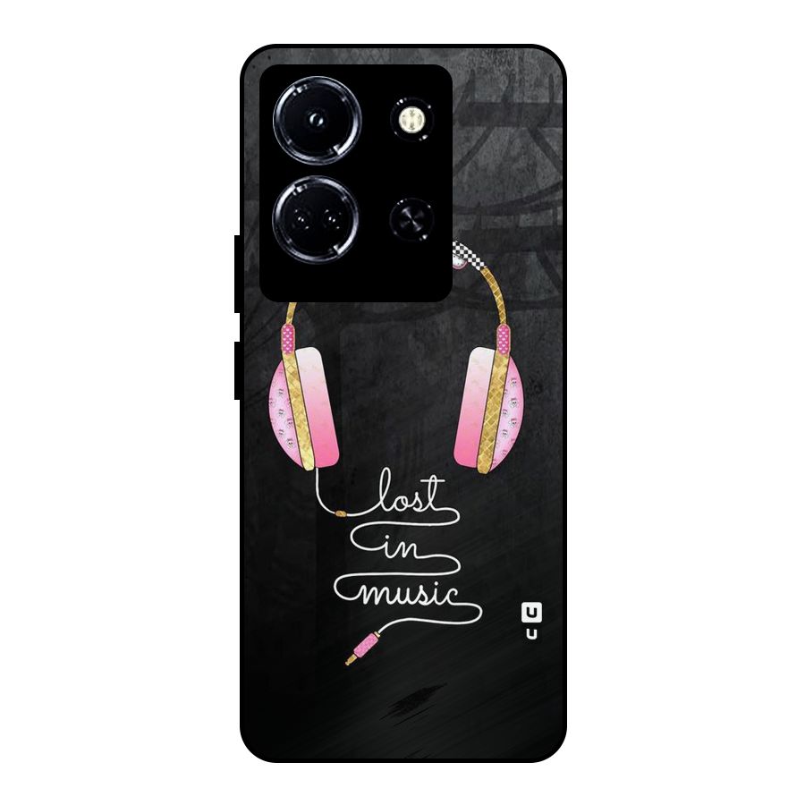 Music Lost Metal Back Case for Infinix Note 30 5G