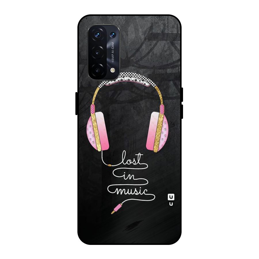 Music Lost Metal Back Case for Oppo A74 5G
