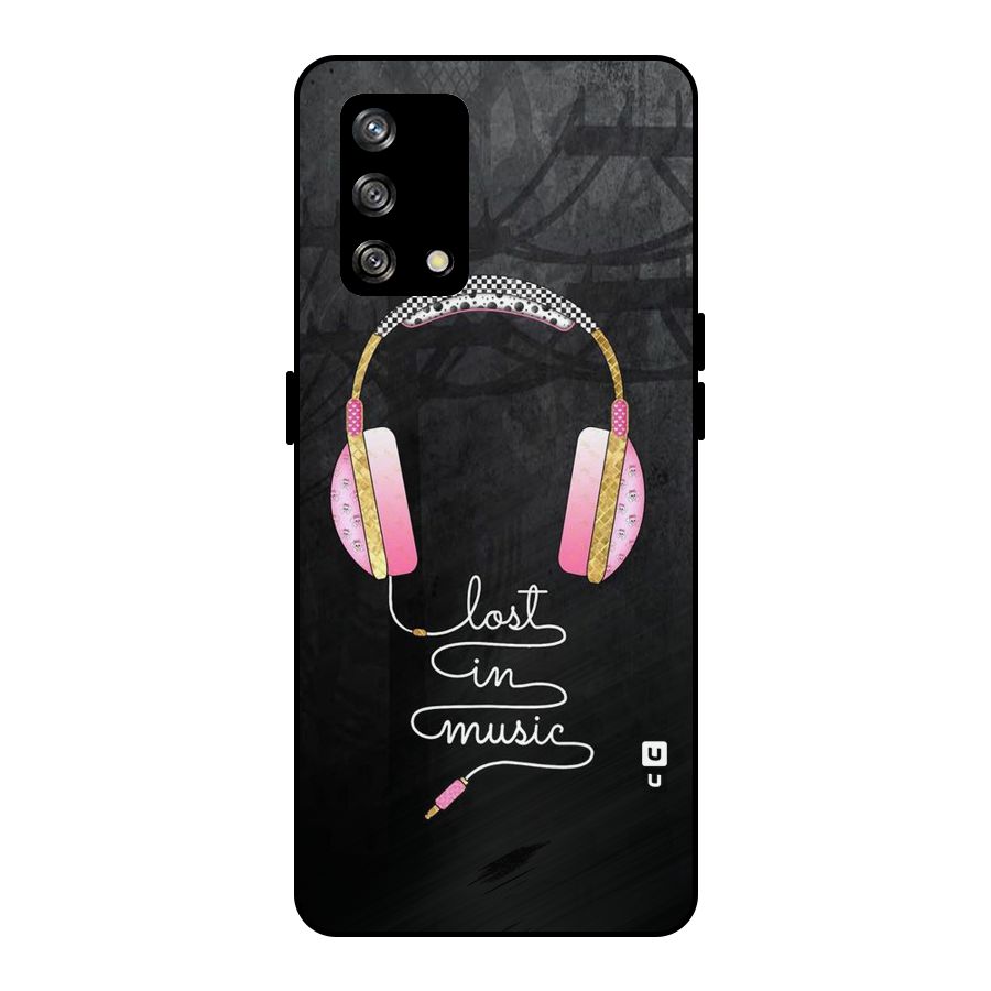 Music Lost Metal Back Case for Oppo F19