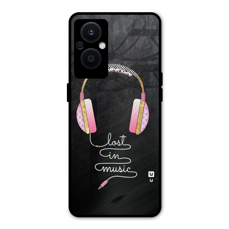 Music Lost Metal Back Case for Oppo F21s Pro 5G