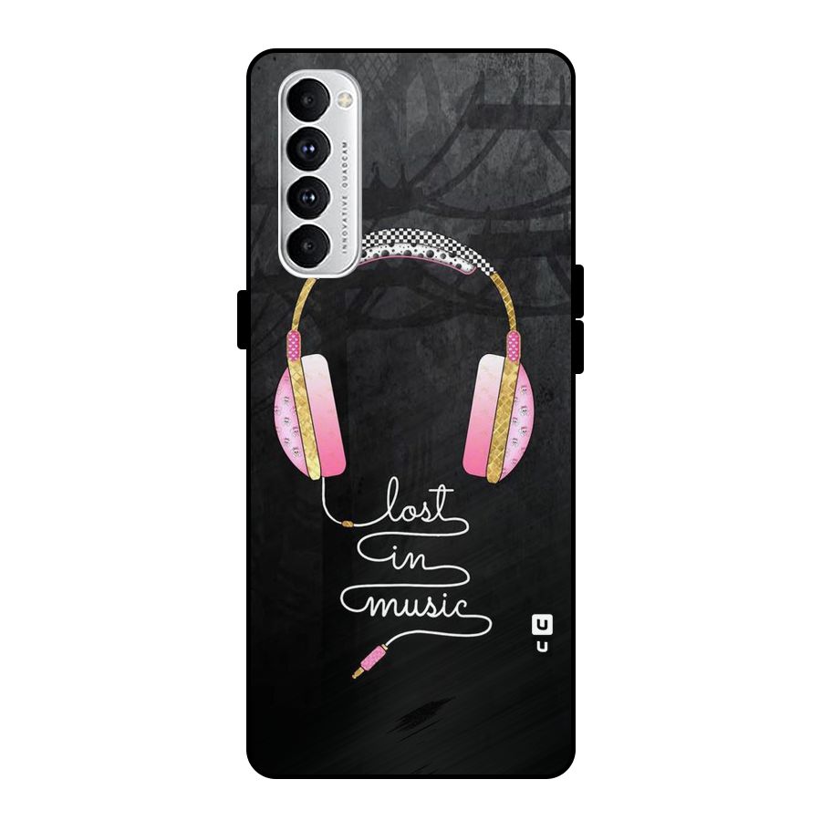 Music Lost Metal Back Case for Oppo Reno4 Pro