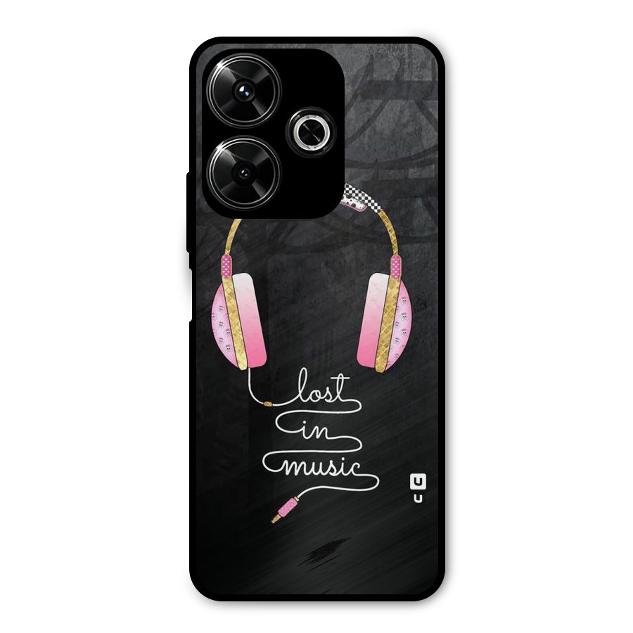 Music Lost Metal Back Case for Poco M6 Plus