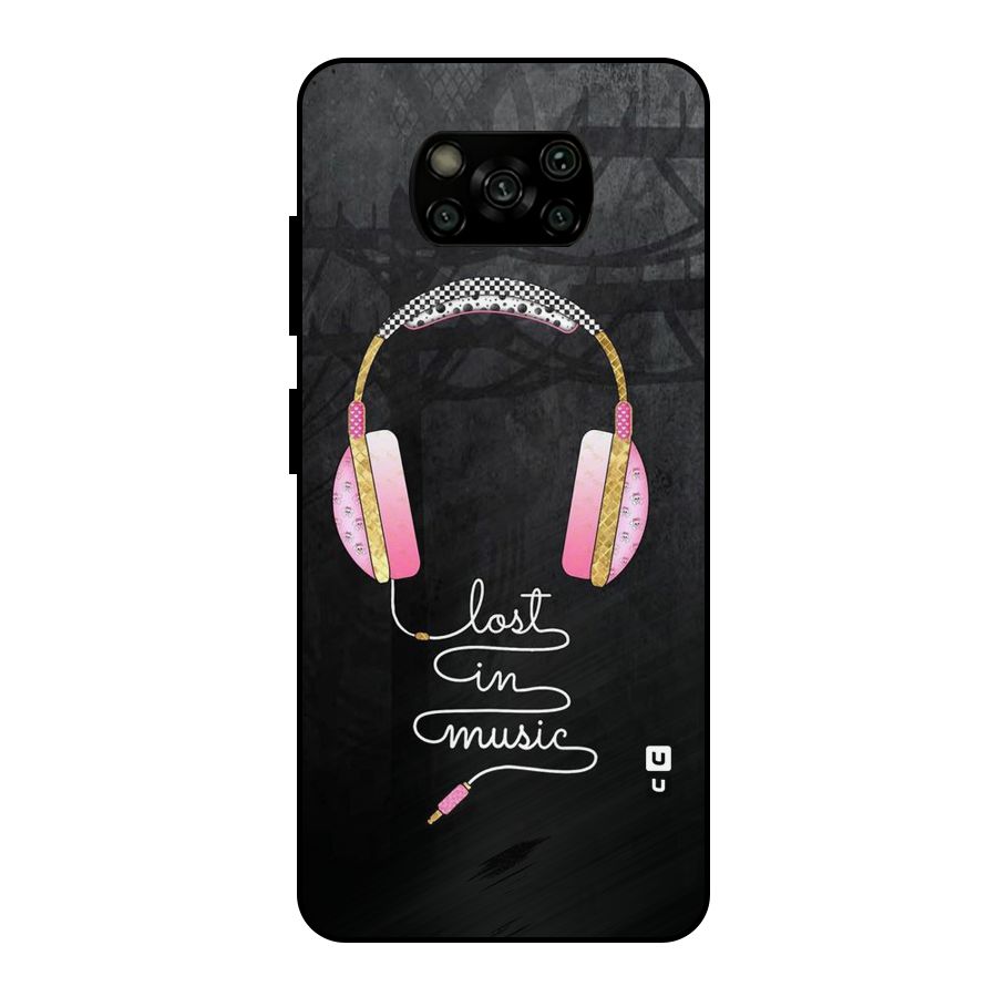 Music Lost Metal Back Case for Poco X3